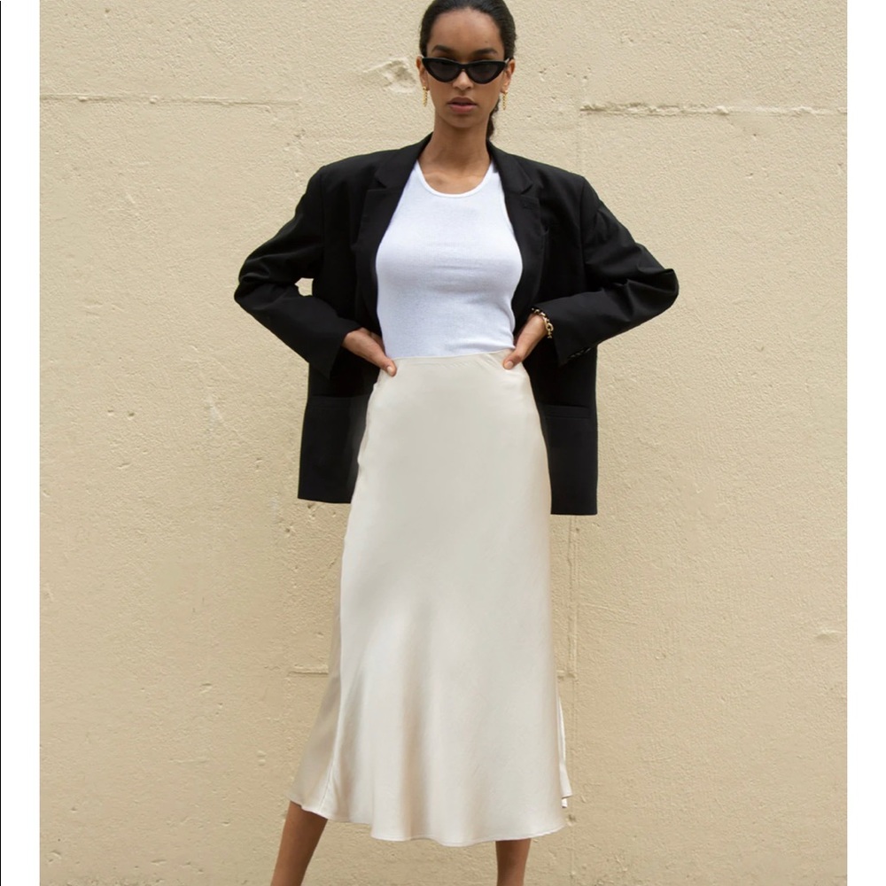 Pixie Market NWT Satin Slip Skirt
